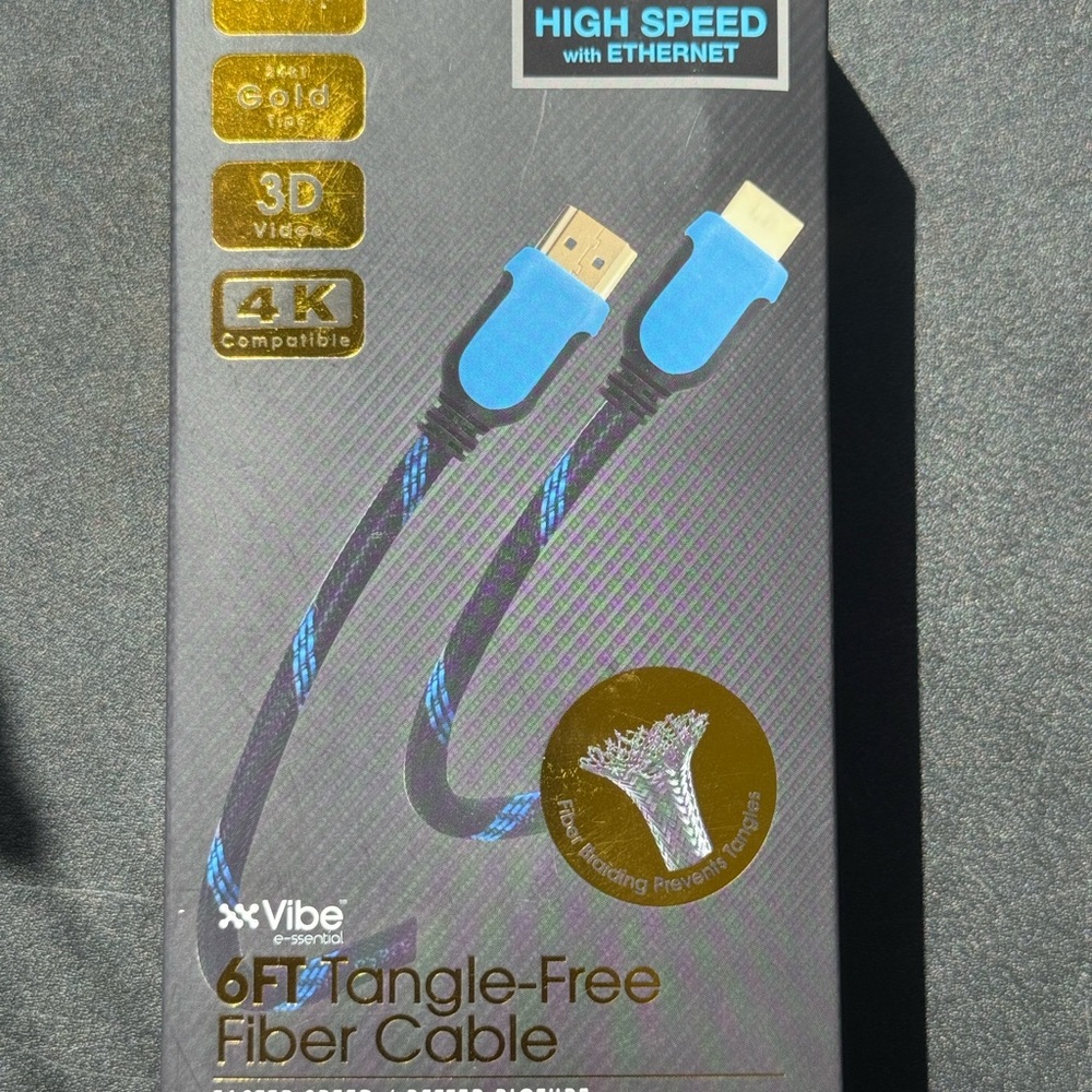 Vibe High-Speed Blue HDMI Cable - Picture 2 of 6